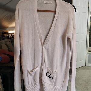HP Women's Cream Cardigan Sweater
